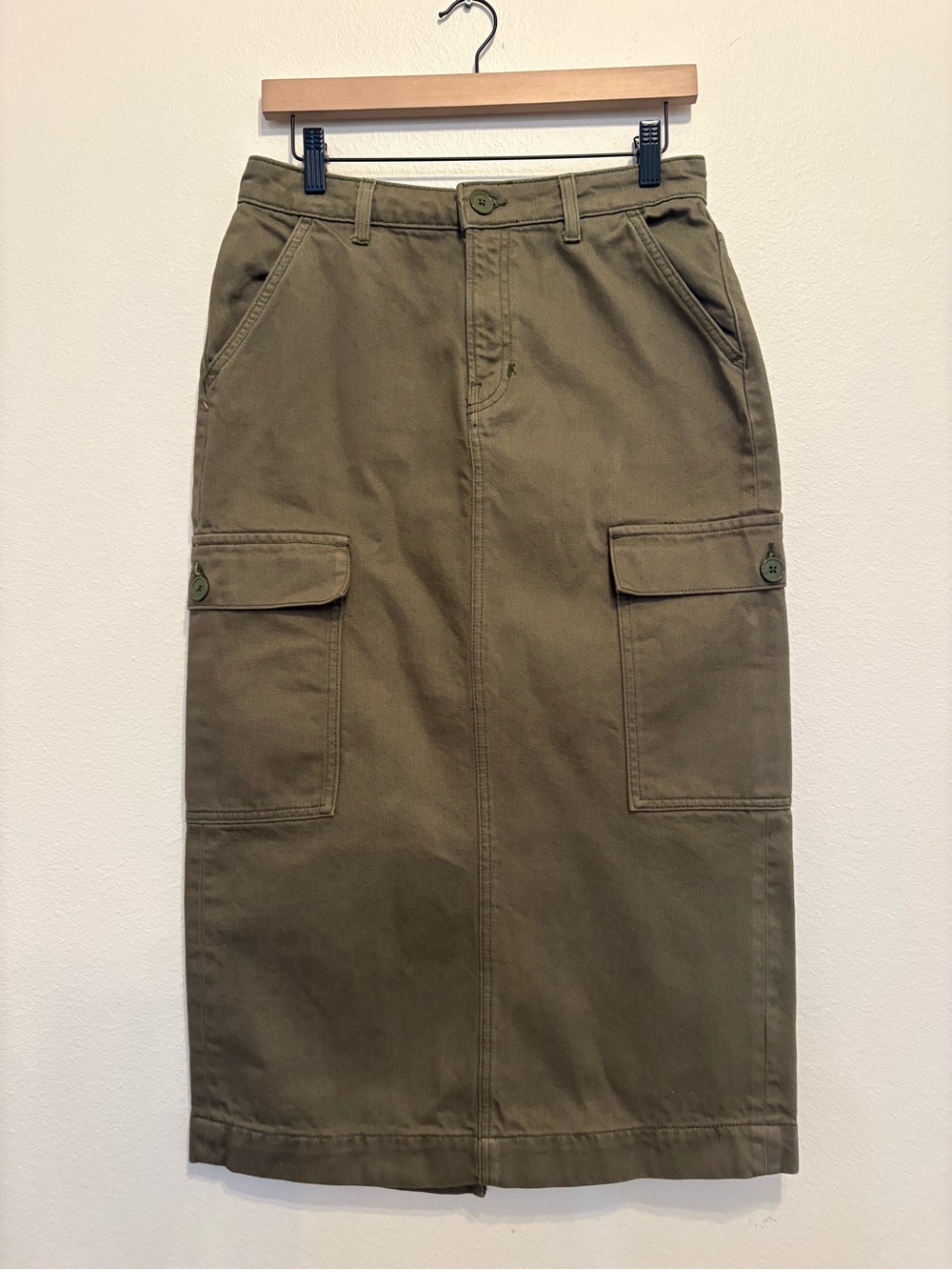 GIANNI BINI Olive Green Utility Cargo Skirt 🫒size L